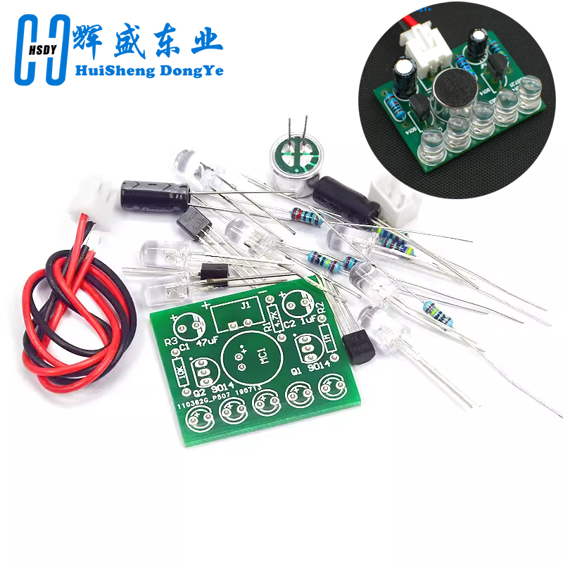 Diy Electronics Learning Kit - 3V-5,5V Sprachaktivierte Steuerung Lampe LED Melodie