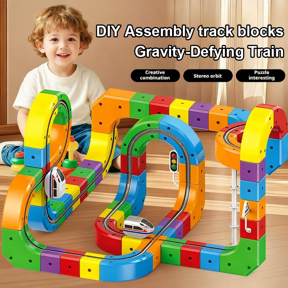 Diy Electronics Toys - DIY Montage Magische Track Zug Baustein