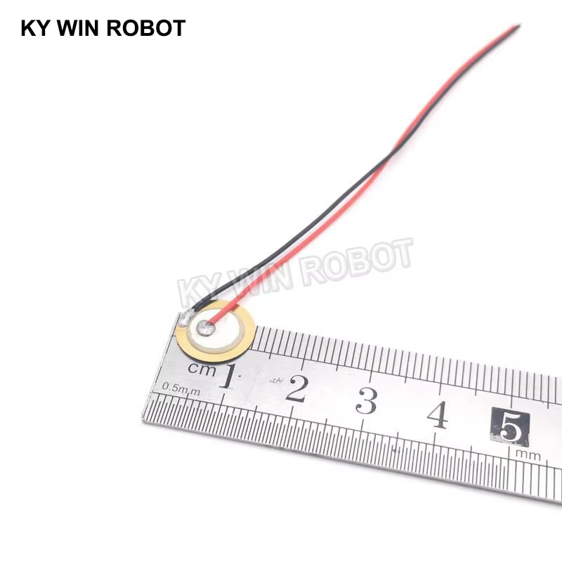 Diy Electronics Components - 10 Stück piezoelektrische Piezo-Keramik-Wafer-Platten, Durchmesser 12