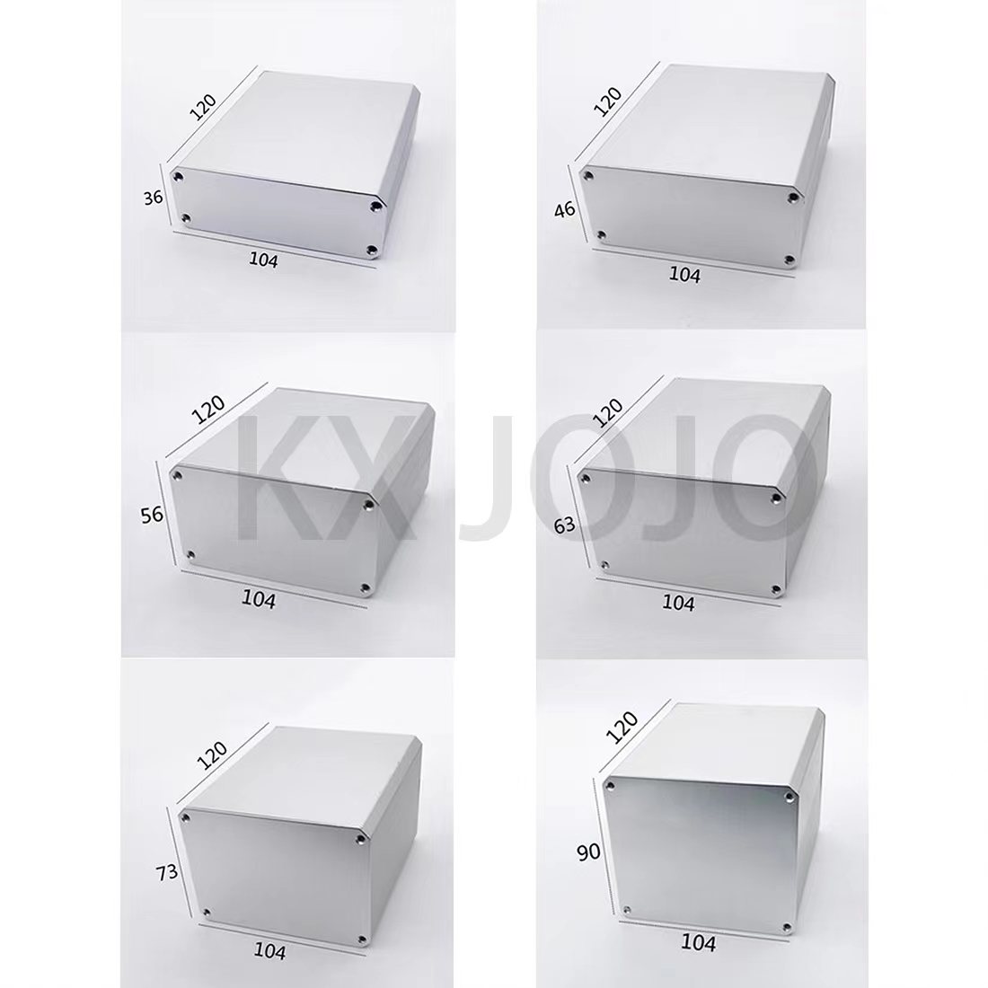 Diy Electronics Box - Aluminium Gehäuse 104*36/46/56/63/73/90*120mm Box PCB Instrument
