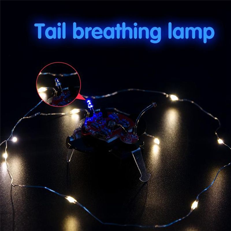 Diy Electronics Learning Kit - *A89Z Firefly Lichtempfindlicher Roboter, elektronisches Lern-DIY-Kit,