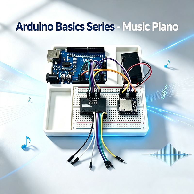 Diy Electronics Basics - Arduino Basics Series Musik-Piano DIY Elektronik-Kit,