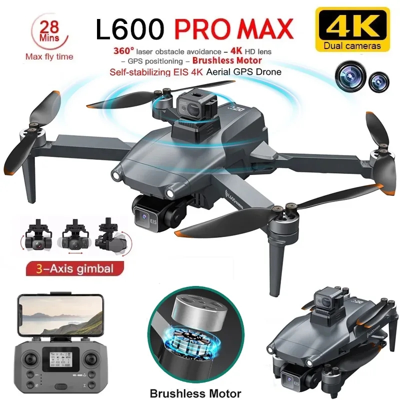 Diy Drone Electronics - L600 PRO MAX GPS Drone Professionelle