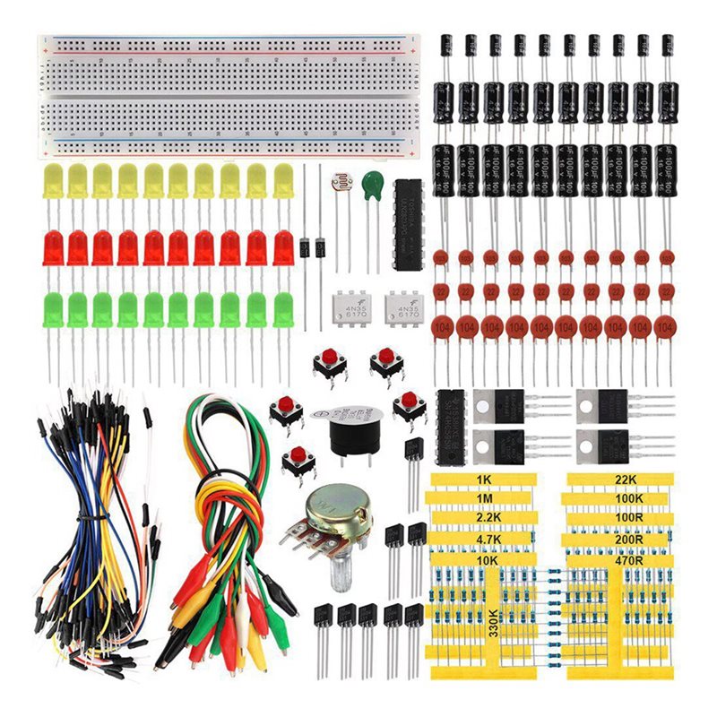 Diy Electronics Basics - Elektronik DIY Lernset für Arduino Grundkomponenten