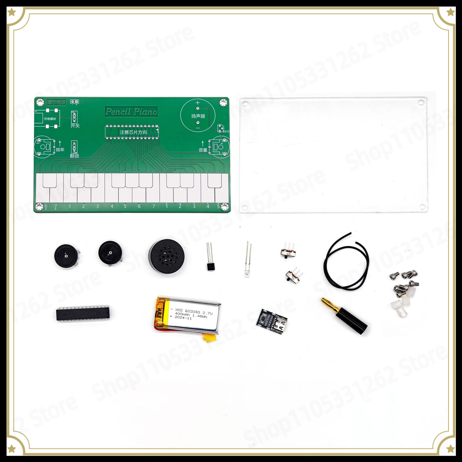 Diy Electronics Course - Elektronisches Musikinstrument DIY-Kurs: Hausaufgaben-Set für Schweißübungen