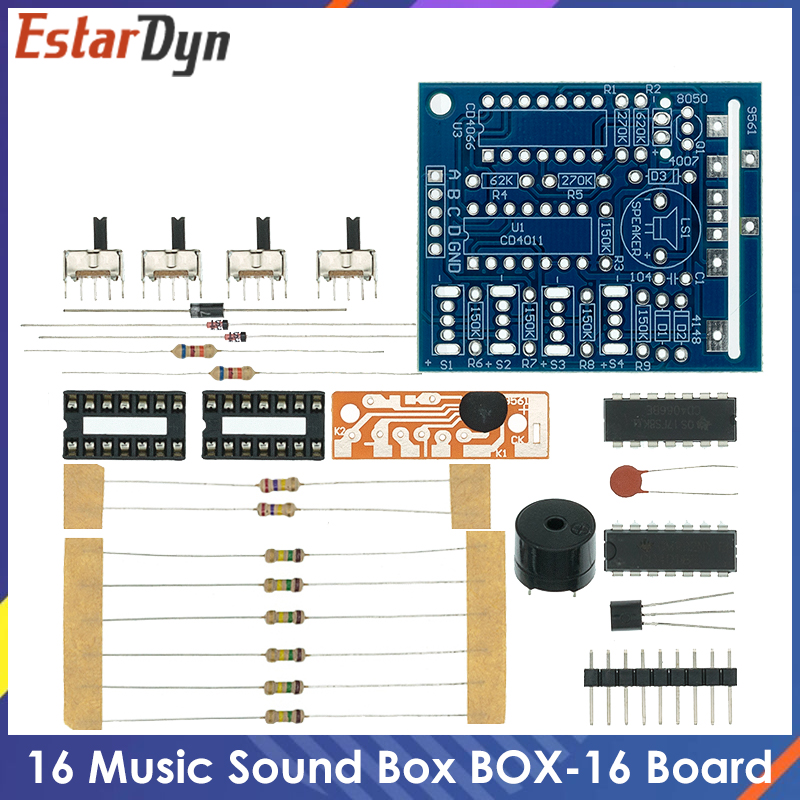 Diy Electronics Learning Kit - 16-Ton Musik-Soundbox BOX-16 Board Elektronisches Modul