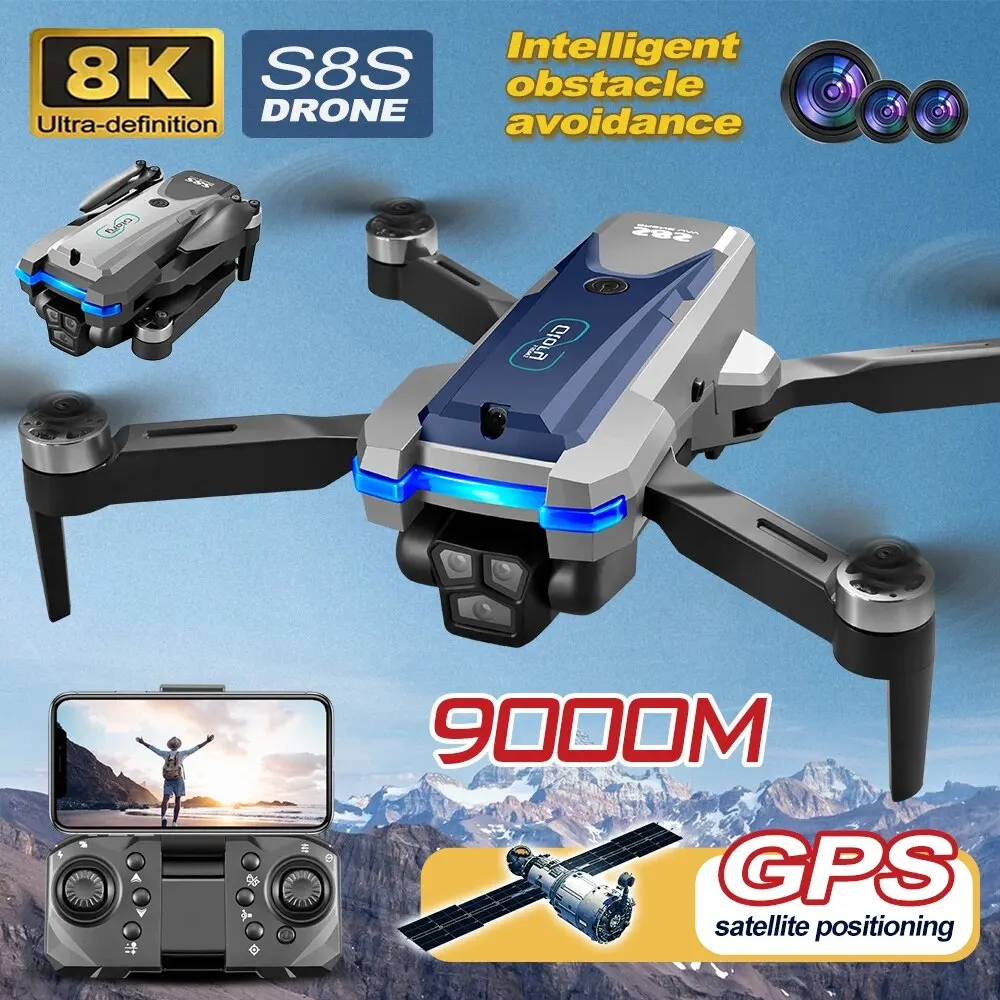 Diy Drone Electronics - S8s gps drohne 5g wifi 8k