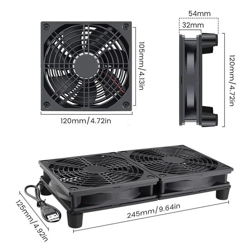 Router-Kühlventilator Hoher Lu – Diy Electronics Box Bewertung und Preis