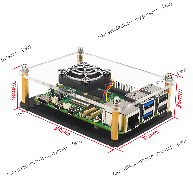 Raspberry Pi 5 Acryl-Gehäuse T – Diy Electronics Raspberry Pi Bewertung und Preis