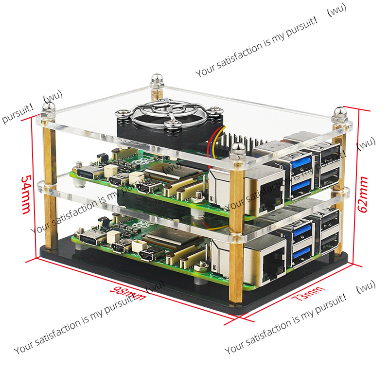 Raspberry Pi 5 Acryl-Gehäuse T – Diy Electronics Raspberry Pi Bewertung und Preis