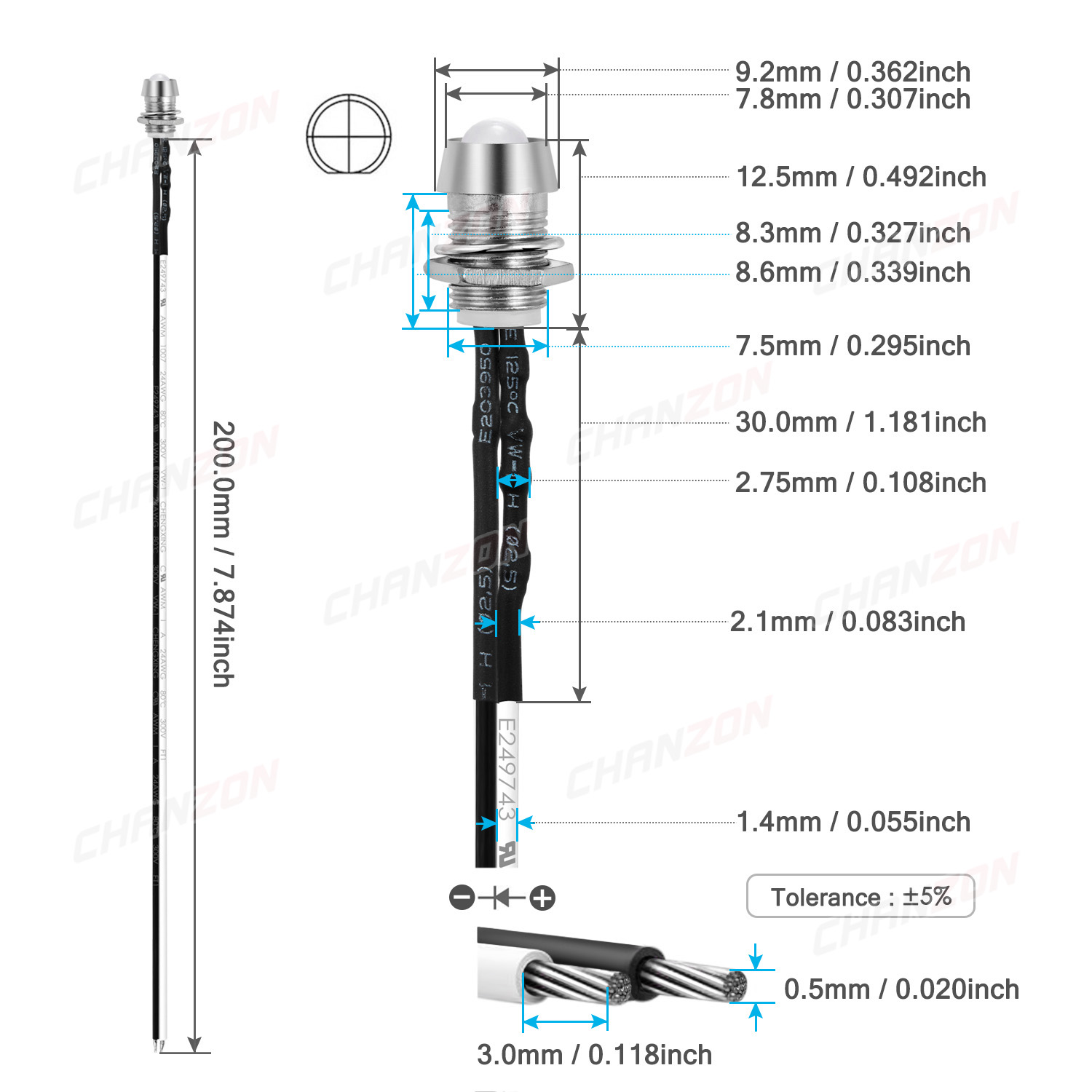 5 mm vorverdrahtetes LED-Kit,  – Diy Electronics Holder Bewertung und Preis