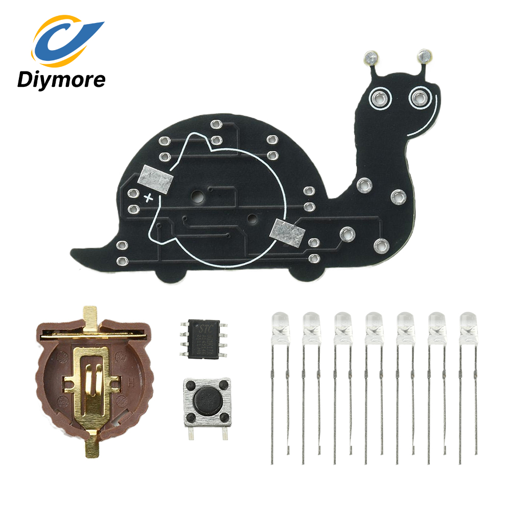 7 grüne LED-Lötübungssets mit  – Diy Electronics Holder Bewertung und Preis