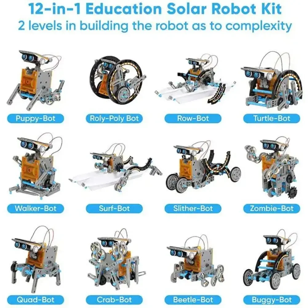 13-in-1 solarbetriebener Robot – Diy Electronics Com Bewertung und Preis
