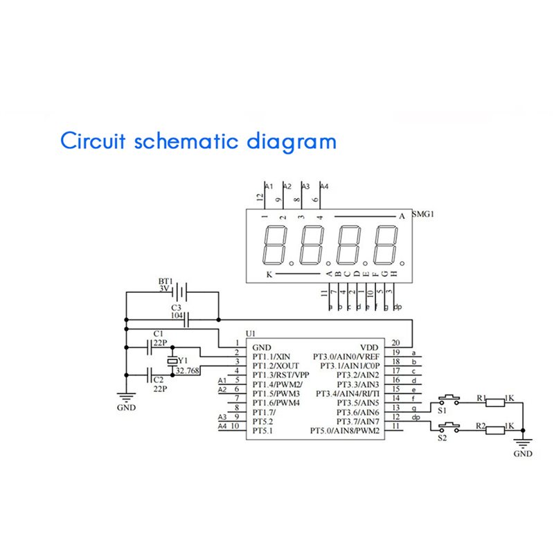 2X DIY-Uhr LED-Uhr Elektronik- – Diy Electronics Learning Kit Bewertung und Preis